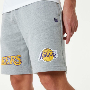 New Era NBA Los Angeles Lakers Team Logo Shorts ''Grey''