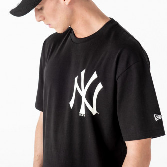 New Era MLB NY Yankees Big Logo Oversized T-Shirt ''Black''