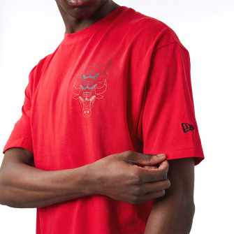 New Era NBA Chicago Bulls Stacked Team Logo T-Shirt ''Red''