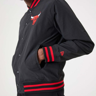 New Era NBA Chicago Bulls Script Bomber Jacket ''Black'' 