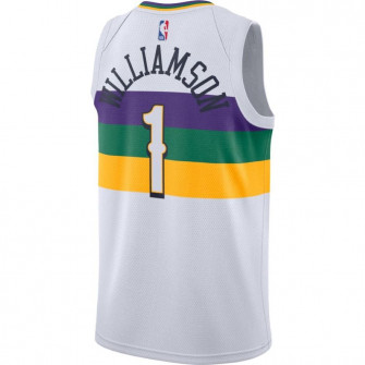 Nike NBA New Orleans Pelicans Zion Williamson City Edition Swingman Jersey ''White''