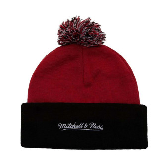 M&N NBA Chicago Bulls Double Take Pom Knit Hat ''Red''