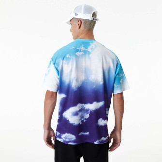 New Era NBA Los Angeles Lakers Sky All Over Print Oversized T-Shirt ''Blue''