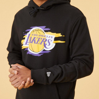 New Era Tear Logo LA Lakers Hoodie ''Black''