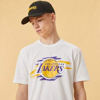 New Era Tear Logo LA Lakers T-Shirt ''White''