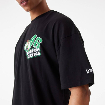 New Era NBA Boston Celtics Arch Wordmark Oversized T-Shirt ''Black''
