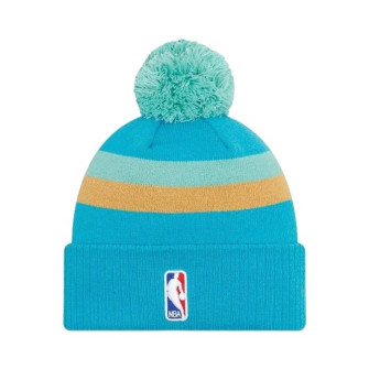 New Era NBA Charlotte Hornets City Edition Bobble Beanie Hat ''Blue'' 
