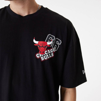 New Era NBA Chicago Bulls Arch Wordmark Oversized T-Shirt ''Black''