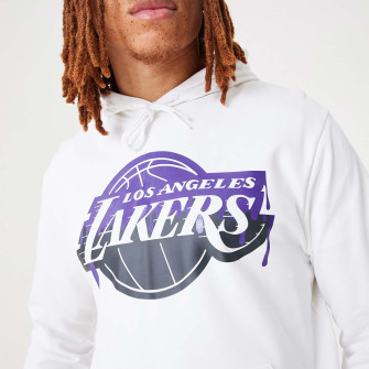 New Era NBA Los Angeles Lakers Drip Logo Hoodie ''White''