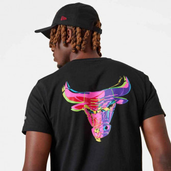 New Era NBA Neon Graphic Chicago Bulls T-Shirt ''Black''