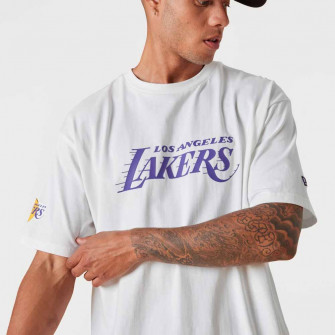 New Era Wordmark LA Lakers T-Shirt ''White''