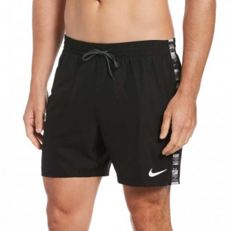 Nike Logo Tape 5'' Swimming Shorts ''Black''