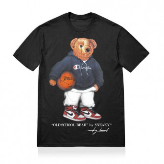 Sneaky Old School Bear T-Shirt ''Black''