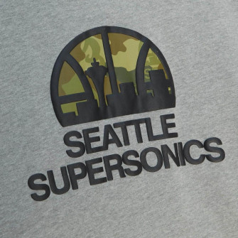 M&N NBA Seattle Supersonics Green Camo Hoodie ''Grey''