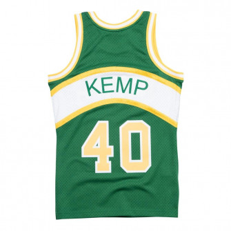 M&N Seattle SuperSonics 1994-95 Shawn Kemp Swingman Jersey ''Green''
