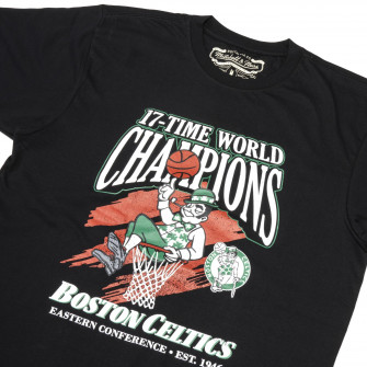 M&N NBA Boston Celtics 17-Time World Champions Print T-Shirt ''Black''