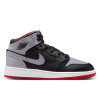 Air Jordan 1 Mid  Kids Shoes ''Black/Grey/Red'' (GS)