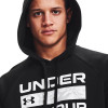 UA Rival Signature Box Fleece Hoodie ''Black''