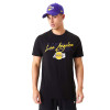 New Era NBA Los Angeles Lakers Script Logo T-Shirt ''Black''