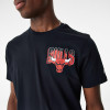 New Era NBA Chicago Bulls Skyline Graphic T-Shirt ''Black''