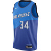 Nike NBA Milwaukee Bucks Giannis Antetokounmpo City Edition Jersey ''Photo Blue''