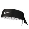 Nike Dri-FIT Swoosh Printed Reversible Head Tie ''Black/White''