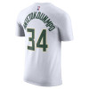 Nike NBA Milwaukee Bucks Giannis Antetokounmpo T-Shirt ''White''