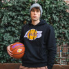 M&N NBA Los Angeles Lakers Chenille Logo Hoodie ''Black''