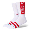 Stance OG Logo Socks ''White/Red''